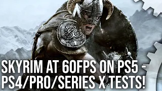 Skyrim at 60FPS on PlayStation 5 Back Compat vs Xbox Series X, PS4 Pro and PS4!