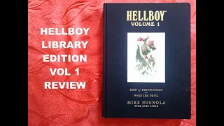 Hellboy Library Edition, Volume 1 Seed of Destruction and Wake the Devil Dark Horse Hardcover Review