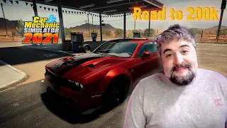 Road to 200k | Dodge Challenger SRT Hellcat Widebody | Car Mechanic Simulator 2021