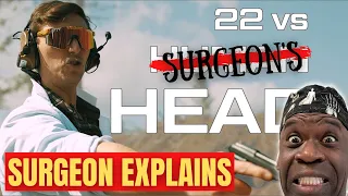 .22 VS HUMAN HEAD: Surgeon Reacts to Garand Thumb