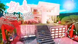 No Advanced Placing Modern Blush Hillside Family House I Bloxburg Speedbuild and Tour - iTapixca