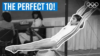 Nadia Comaneci gets a Perfect 10 on the bars! | Unforgettable Routines