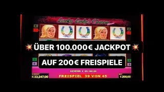 Lucky Ladys Charm auf 200€ Freispiele 🤑 100.000€ GEWINN Novoline Automat