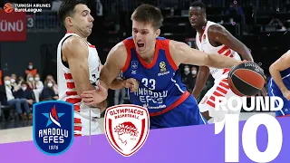 Efes finishes strong to beat Olympiacos! | Round 10, Highlights | Turkish Airlines EuroLeague