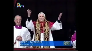 Elezione Papa Benedetto XVI - Zapping del 19 aprile 2005 (18:08 - 18:58)