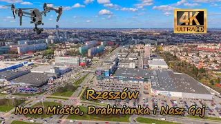 Rzeszów z lotu ptaka - wiosenne panoramy Nowego Miasta, Drabinianki i Naszego Gaju (dron4K Mini4Pro)