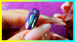 How to Use Nail Foil Without Glue | Molly Moo's Nails