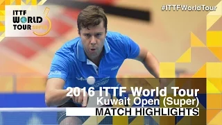 2016 Kuwait Open Highlights: Vladimir Samsonov vs Simon Gauzy (R32)