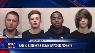 Coweta County robbery, home invasion arrests