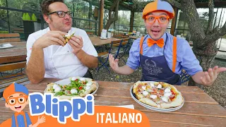 Blippi cucina la pizza! | Blippi in Italiano | Video educativi per bambini