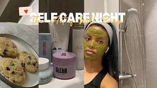Self Care Night Routine | Face mask + Tea + Cookies + Skincare etc
