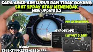 NEW UPDATE 3.1 BASIC SETTINGS & HOW TO AIM STRAIGHT PUBG MOBILE GYRO & NO GYRO 2024