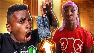 I Broke my Lil Brother IPHONE XR & Reads his FLIRTY MESSAGES!