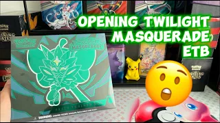 Opening Twilight Masquerade ETB #pokemon #boosters #tcg #etb #twilight #boosterpack #fypシ #cards