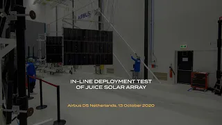 JUICE Solar Array's in-line deployment test!