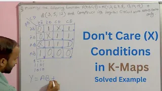 Don't Care (X) Conditions in K-Map - Karnaugh Map ( Solved Examples ) - Design using NAND Gate only