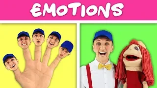 Emotions Faces Song for Kids | Simple Nursery Rhymes. Sing Along With Tiki.