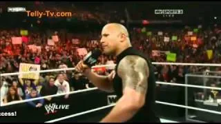 WWE RAW 3/28/11 The Rock & John Cena & The Miz (HQ) Part 1