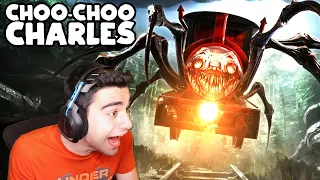 THERE'S A FREAKIN' SPIDER TRAIN CHASING ME!!!! - Choo-Choo Charles (Part 1)