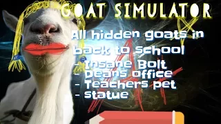 Goat simulator back to school hidden goats and Easter eggs