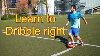 How to Dribble correct Tutorial /How to Improve your Dribbling /Dribbel like Messi