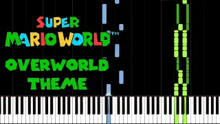 Overworld Theme - Super Mario World (Piano Tutorial) [Synthesia]