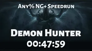 Diablo III: Reaper of Souls - Any% NG+ Demon Hunter Speedrun in 47:59