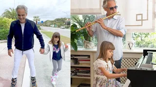 ASÍ VIVE   LA TRANQUILA VIDA ANDREA BOCELLI   EN CUARENTENA  CON SU ESPOSA E HIJA