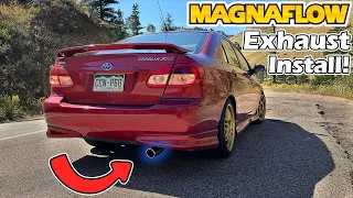 Installing A Magnaflow Exhaust On My Corolla XRS