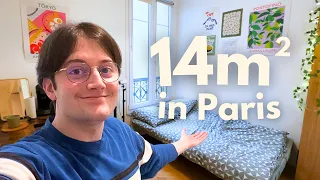 I live in a 14m2 APARTMENT in PARIS 🏠 (HOME TOUR)