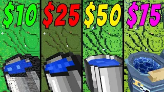 water bucket mlg for 5$ vs 10$ vs 25$ vs 50$ vs 75$ vs 100$