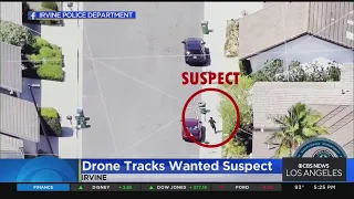 Irvine police use drone to track down suspect