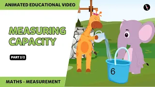 Measuring Capacity - Non standard unit | Part 2 | Maths For Kids | TicTacLearn | Fun with Gaffy