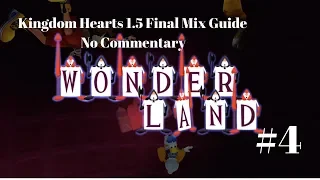 Kingdom Hearts 1.5 - Walkthrough Gameplay Part 4 - Wonderland (Full Game) No Commentary