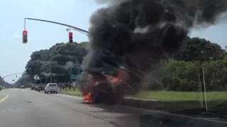2012 Toyota Rav4 on Fire