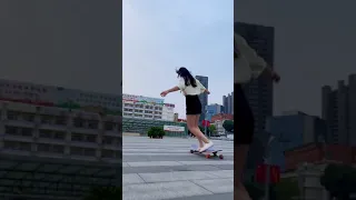 2021 TIKTOK Longboard Skateboard fashion show with boy and girl #Short