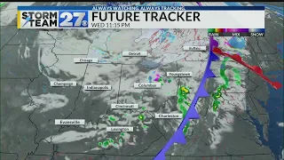 Light rain and mild for Wednesday