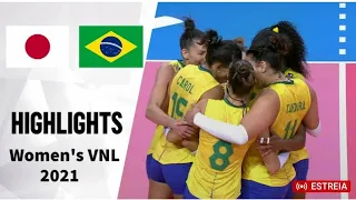 Brasil x Japão /MELHORES MOMENTOS/ LIGA DAS NAÇÕES/ VOLEI FEMININO 🏐