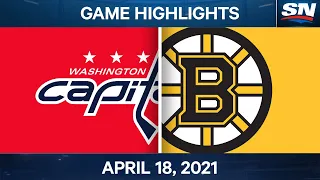 NHL Game Highlights | Capitals vs. Bruins – Apr. 18, 2021