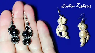 СТИЛЬНЫЕ СЕРЬГИ за 10 минут. ОЧЕНЬ ПРОСТО!Для начинающих.BEADED EARRINGS IN 10 MINUTES.  VERY SIMPLE