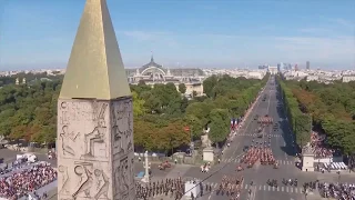 Военный парад в Париже  14 июля 2017 года.