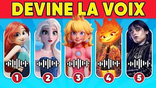 Devine la VOIX...! 🔊 Mercredi, Mario, Peach, M3gan, Elsa, Ember Lumen