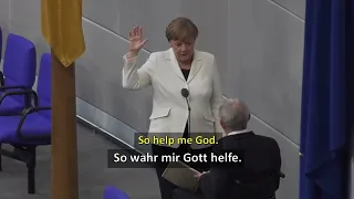 Amtseid von Kanzlerin Merkel 14. März 2018