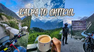 Kalpa to Chitkul [Last Village of India] on Ducati | Spiti Valley Ep7