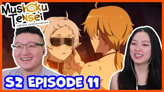 RUDEUS IN THE MAGIC CAVE! 🌧🔥🥰🥵🥺 | Mushoku Tensei Season 2 Episode 11 Couples Reaction & Discussion