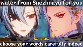 HE KNEW!! ARLECCHINO Triggers NEUVILLETTE Cutscene Genshin Impact Story | KNAVE x NEUVILLETTE