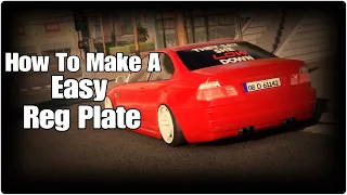 CarX | How to make a easy Reg Plate