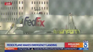 Malfunction prompts FedEx plane to make emergency landing