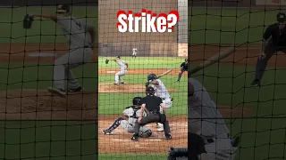 The umpire calls this pitch a strike?  It looked outside to me.  Was this pitch a strike?