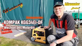 Ölwechsel am Stromgenerator KGG34Ei-DF